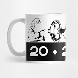 20 + 20 = 60 Gym Maths Meme Mug